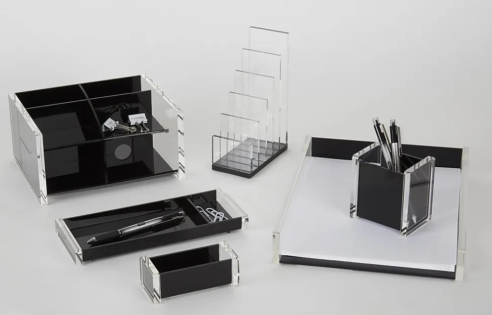 Realspace® Black Acrylic Paper Tray, Letter Size