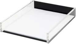 Realspace® Black Acrylic Paper Tray, Letter Size