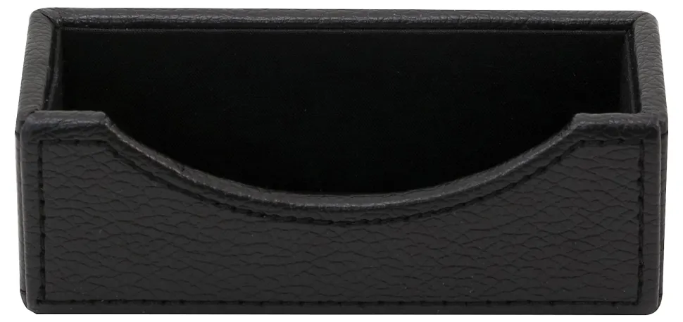 Realspace® Black Faux Leather Business Card Holder