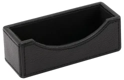 Realspace® Black Faux Leather Business Card Holder
