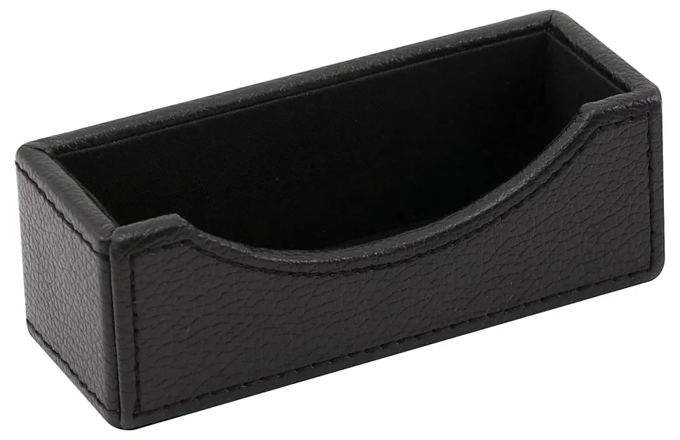 Realspace® Black Faux Leather Business Card Holder