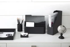 Realspace® Black Faux Leather Business Card Holder