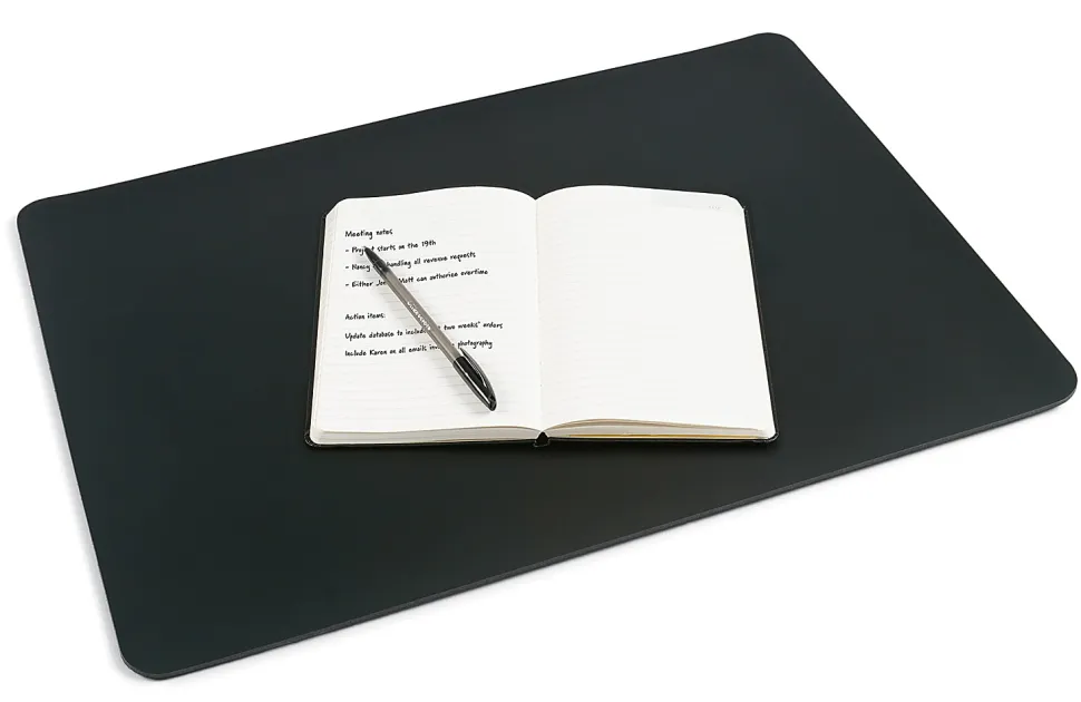 RealSpace® Brand Ultra-Smooth Writing Surface With Antimicrobial Protection, 12" H x 17" W, Black