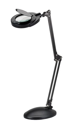 Realspace™ Bretino LED Magnifier Desk Lamp With Mounting Clamp, 22