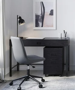 Realspace® Brezio 47"W Computer Desk, Black
