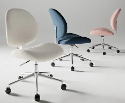 Realspace® Brigsley Fabric Low-Back Task Chair, Pink/Chrome