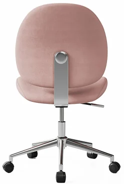 Realspace® Brigsley Fabric Low-Back Task Chair, Pink/Chrome