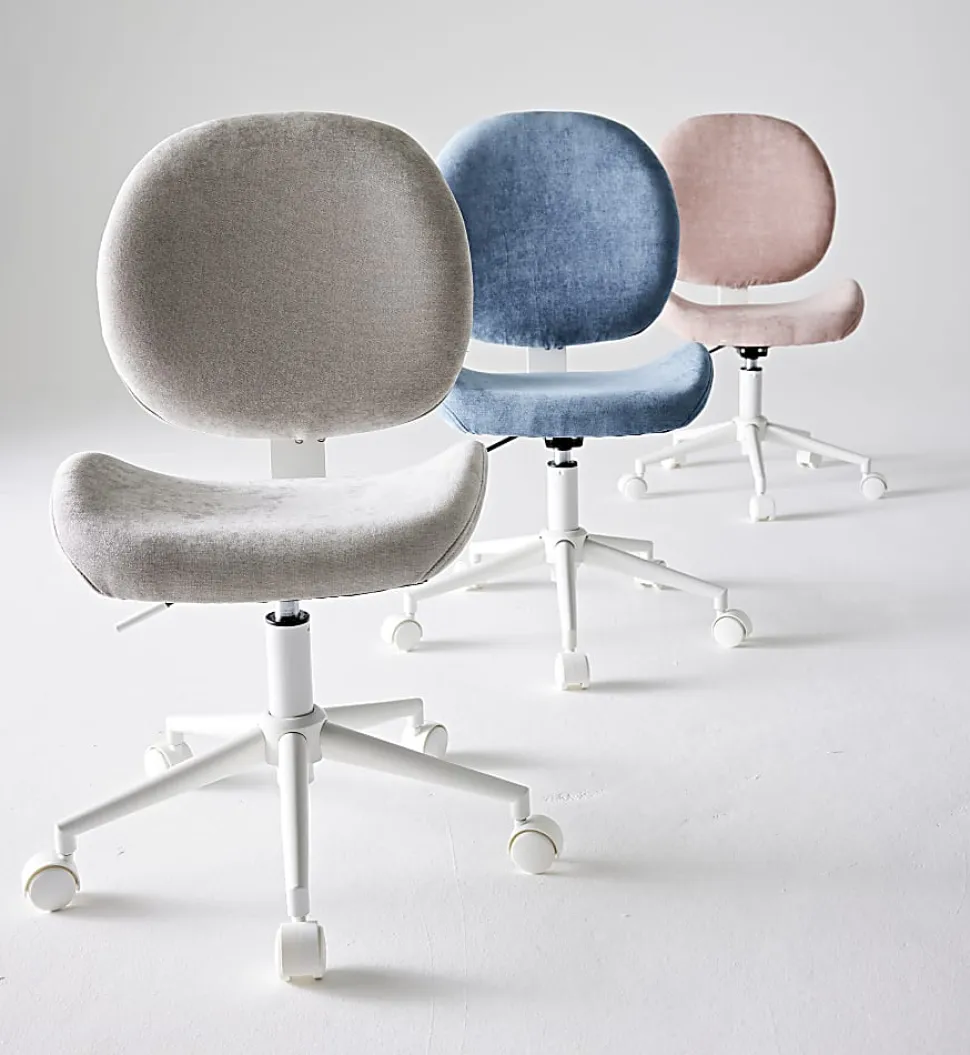 Realspace® Brigsley Fabric Low-Back Task Chair, Gray/White
