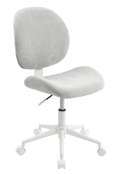Realspace® Brigsley Fabric Low-Back Task Chair, Gray/White