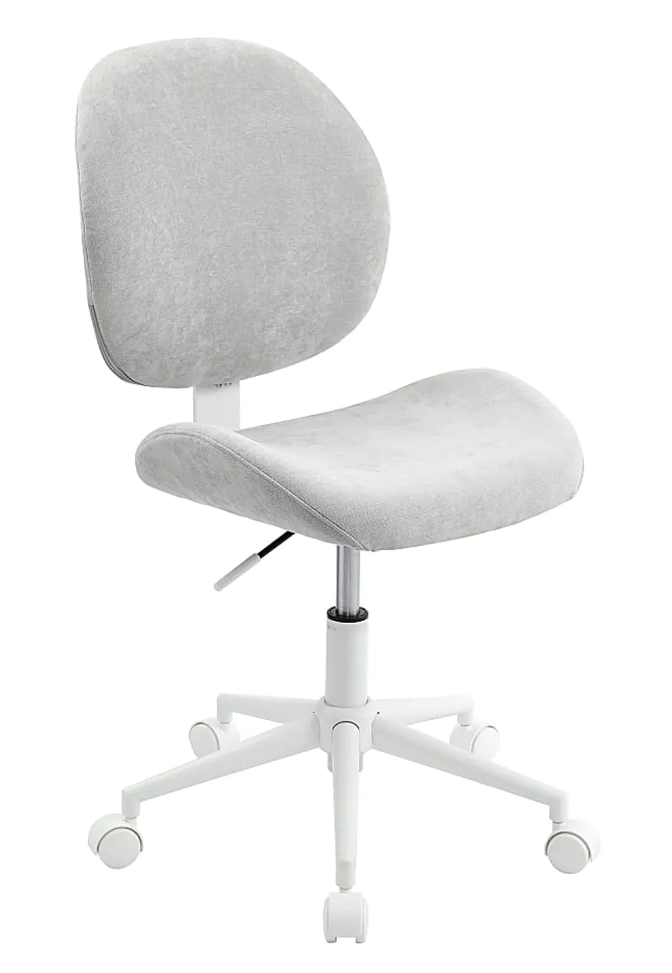 Realspace® Brigsley Fabric Low-Back Task Chair, Gray/White