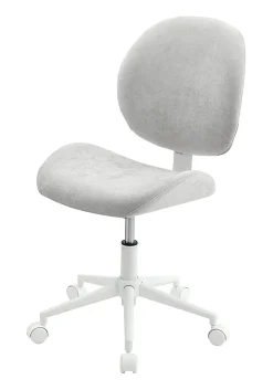 Realspace® Brigsley Fabric Low-Back Task Chair, Gray/White