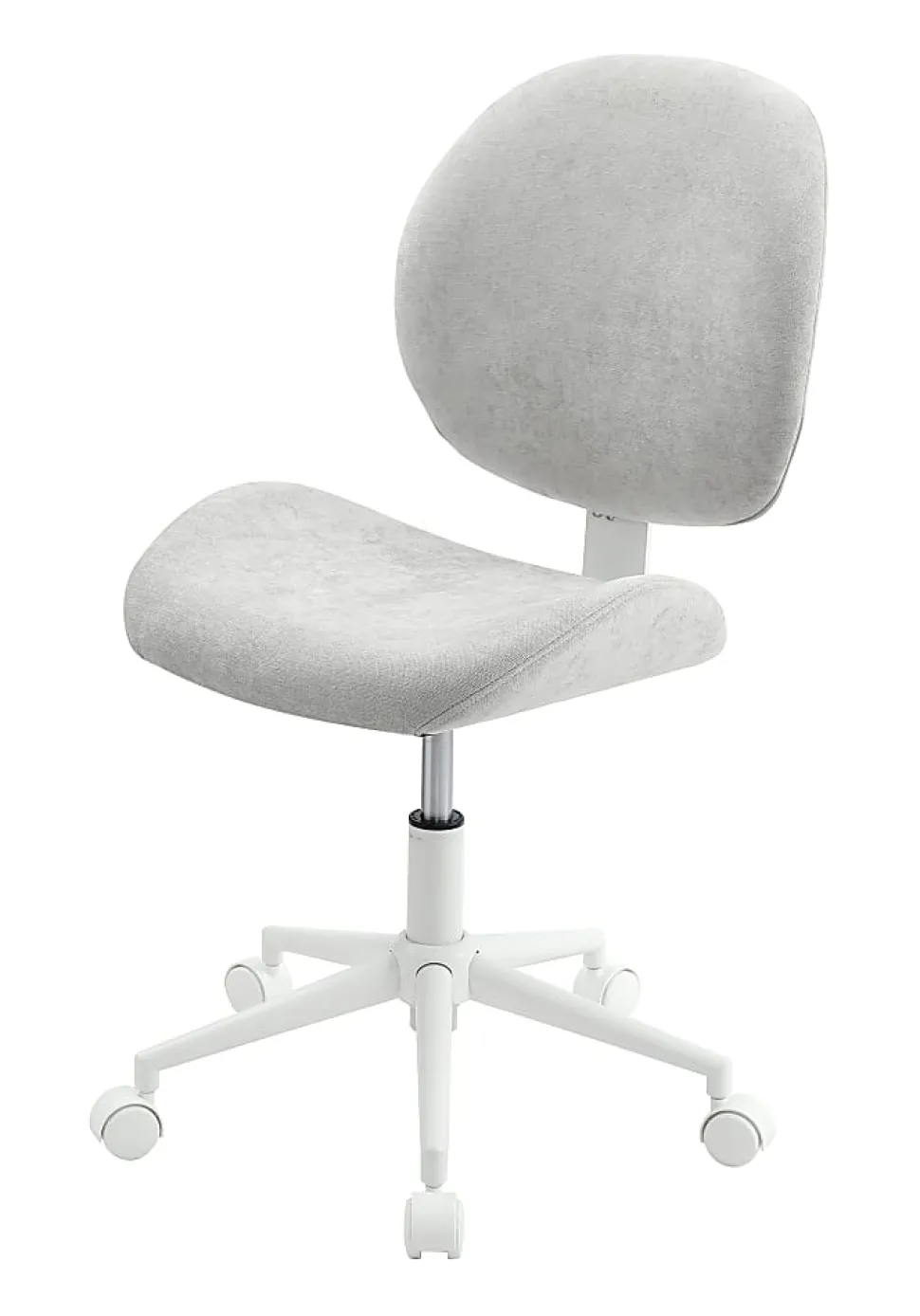 Realspace® Brigsley Fabric Low-Back Task Chair, Gray/White