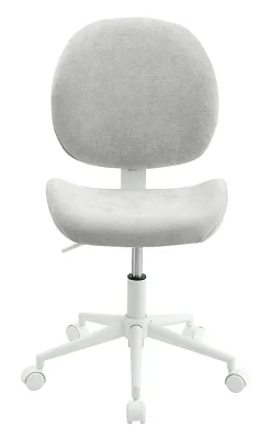 Realspace® Brigsley Fabric Low-Back Task Chair, Gray/White