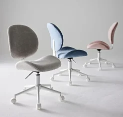 Realspace® Brigsley Fabric Low-Back Task Chair, Gray/White