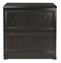 Realspace® Broadstreet 29-1/2"W x 19"D Lateral 2-Drawer File Cabinet, Walnut