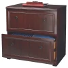Realspace® Broadstreet 29-1/2"W x 19"D Lateral 2-Drawer File Cabinet, Cherry