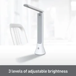 Realspace™ Carsini 2-in-1 LED Flip-Up/Torch Portable Desk Lamp With Rechargeable Battery, 10-3/4