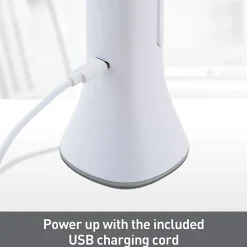 Realspace™ Carsini 2-in-1 LED Flip-Up/Torch Portable Desk Lamp With Rechargeable Battery, 10-3/4