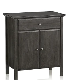 Realspace® Chase 30-1/8”H x 26-7/8”W x 15-3/4”D Storage Cabinet/Printer Stand, Coastal Gray