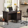 Realspace® Chase 47”W Writing Desk, Dark Chestnut