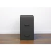 Realspace 18"D 2-Drawer Vertical Letter-Size File Cabinet, Charcoal