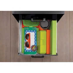 Realspace 18"D 2-Drawer Vertical Letter-Size File Cabinet, Charcoal