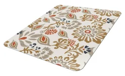 Realspace® Decorative Vinyl Chair Mat For Low Carpet, 36" x 48", Boho Floral