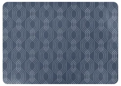 Realspace® Decorative Vinyl Chair Mat For Low Carpet, 36" x 48", Geometric Nouveau