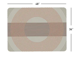 Realspace® Decorative Vinyl Chair Mat For Low Carpet, 36" x 48", Abstract