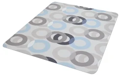 Realspace® Decorative Vinyl Chair Mat For Low Carpet, 36" x 48", Geometric Circles