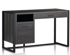 RealSpace® DeJori 51”W Writing Desk, Charcoal