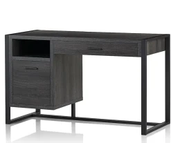 RealSpace® DeJori 51”W Writing Desk, Charcoal