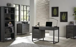 RealSpace® DeJori 51”W Writing Desk, Charcoal