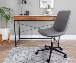 Realspace™ Designer Chair Mat, 36"W x 48"D, Gray