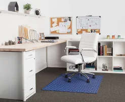 Realspace™ Designer Chair Mat, 36"W x 48"D, Blue