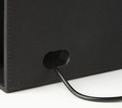 Realspace™ Desk Organizer With Wireless Charger With Antimicrobial Treatment, Black