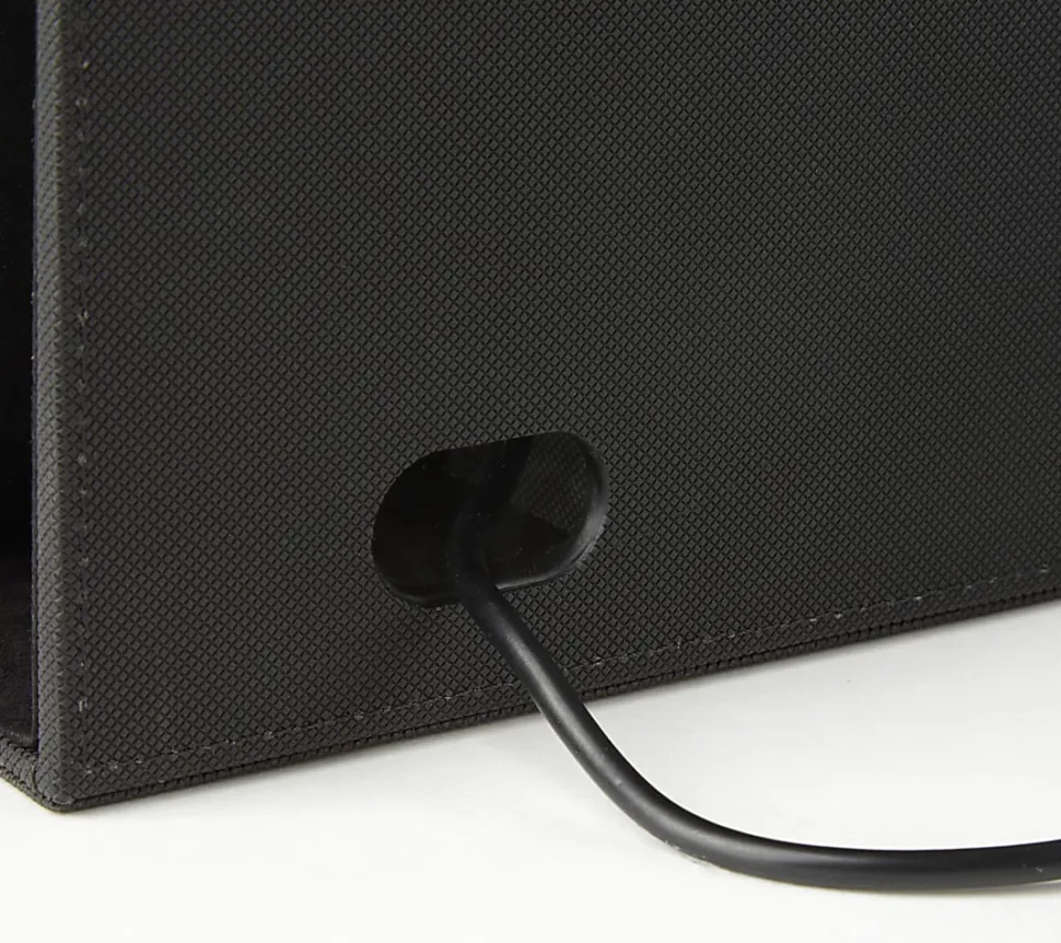 Realspace™ Desk Organizer With Wireless Charger With Antimicrobial Treatment, Black