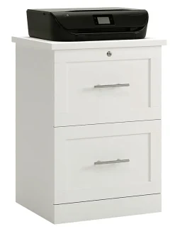 Realspace® 17"D Vertical 2-Drawer File Cabinet, White