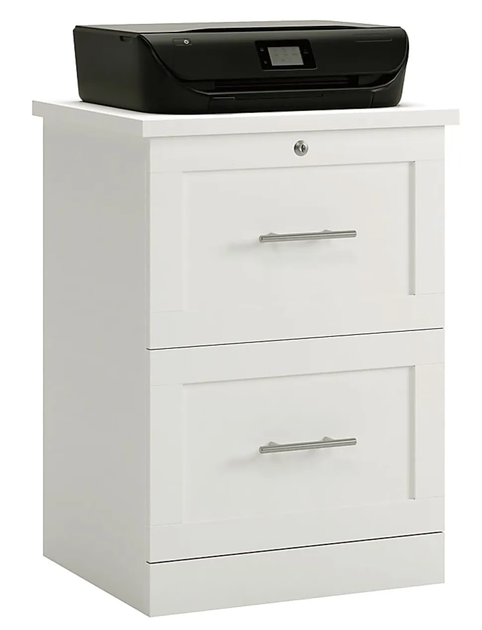 Realspace® 17"D Vertical 2-Drawer File Cabinet, White