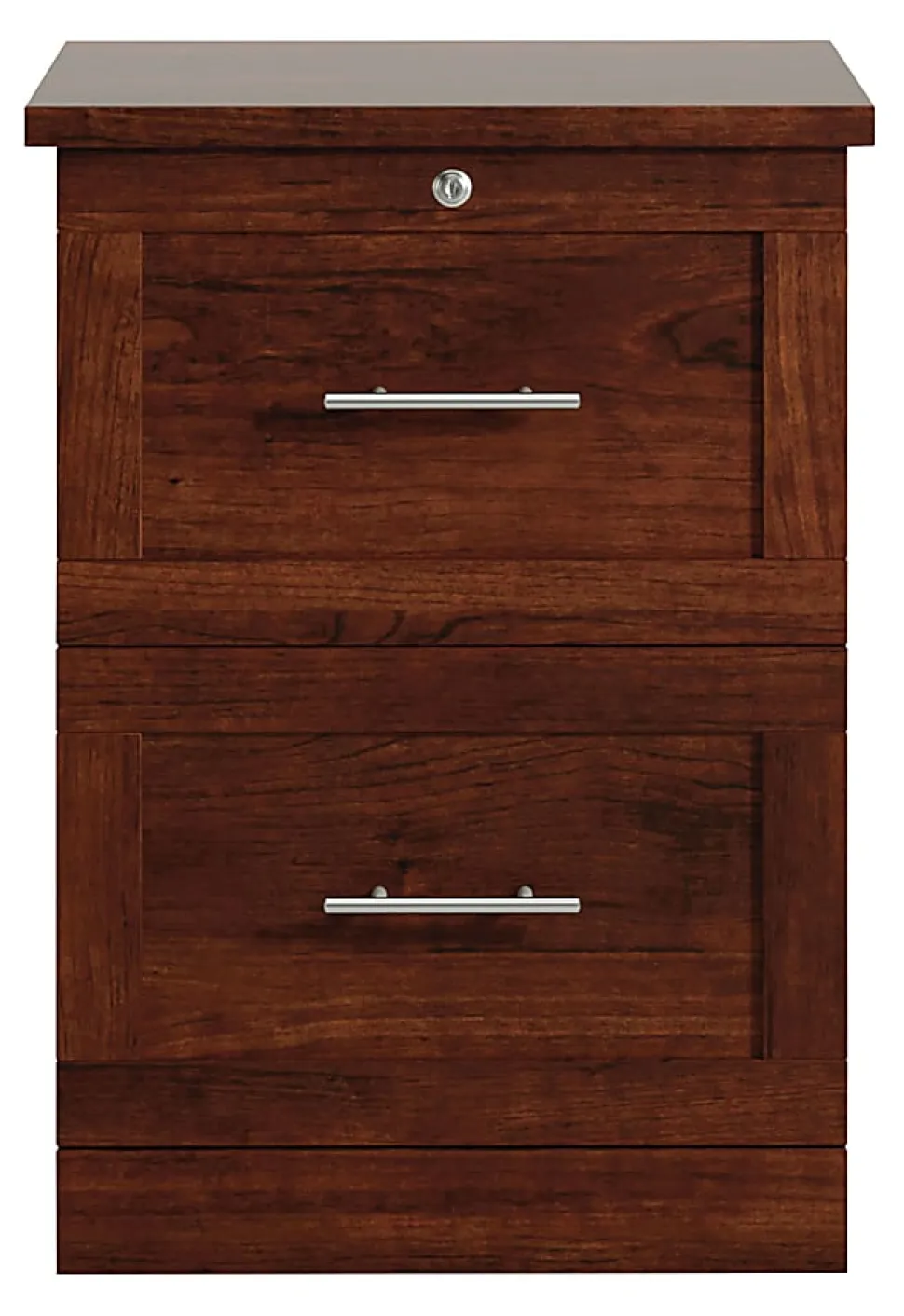 Realspace® 17"D Vertical 2-Drawer File Cabinet, Mulled Cherry