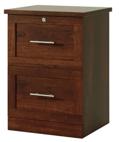 Realspace® 17"D Vertical 2-Drawer File Cabinet, Mulled Cherry