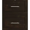 Realspace® 17"D Vertical 2-Drawer File Cabinet, Peppered Black