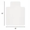 Realspace™ Economy Commercial Pile Chair Mat, Wide Lip, 45" x 53", Clear