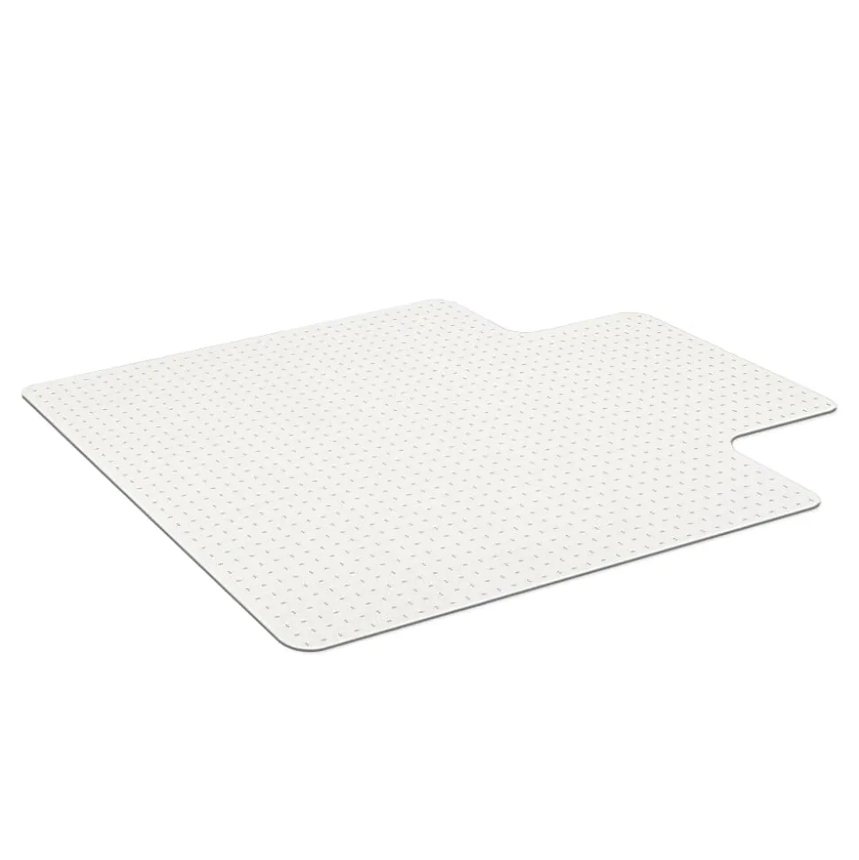 Realspace™ Economy Commercial Pile Chair Mat with Lip, 36" x 48", Clear, OD47646