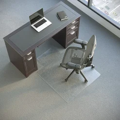 Realspace™ Economy Commercial Pile Chair Mat with Lip, 36