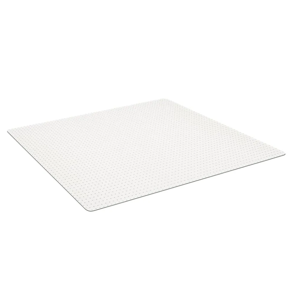 Realspace™ Economy Commercial Pile Chair Mat, 46" x 60", Clear