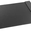 Realspace™ Executive Desk Pad, 19" x 24", Black/Gray