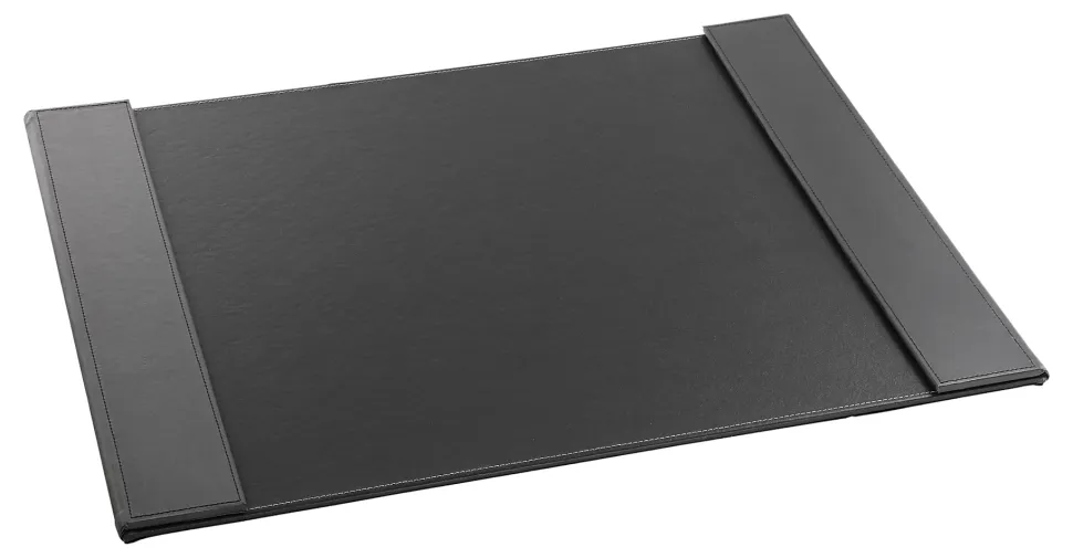 Realspace™ Executive Desk Pad, 19" x 24", Black/Gray