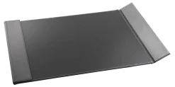 Realspace™ Executive Desk Pad, 19" x 24", Black/Gray