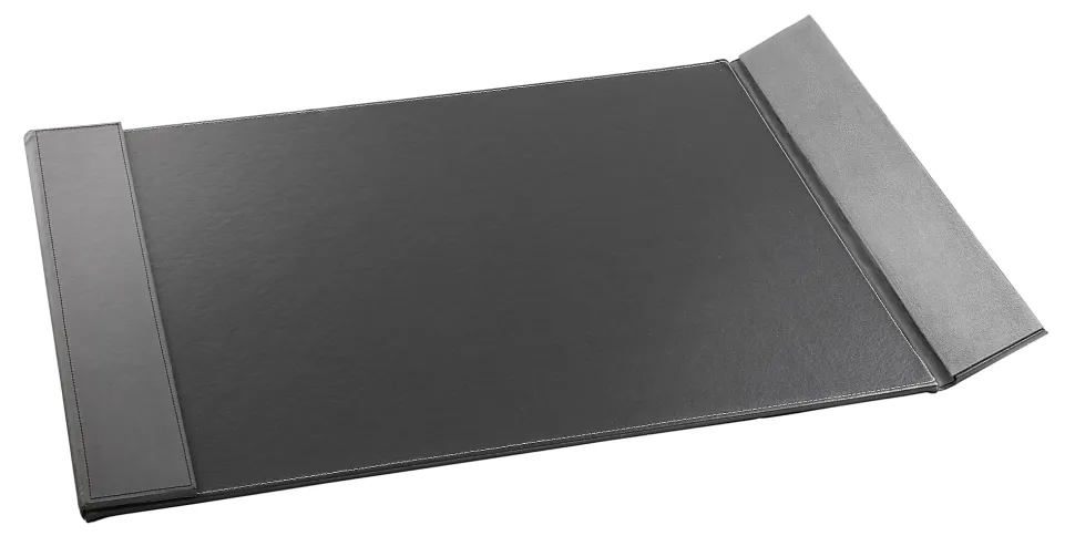 Realspace™ Executive Desk Pad, 19" x 24", Black/Gray